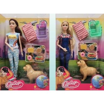 ICOM Puppe mit Hund - Picknick-MIX