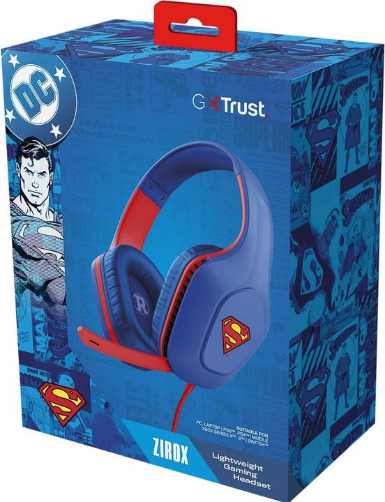 Actual product image Trust Gxt416sm Zirox Headset Superman (Cable)