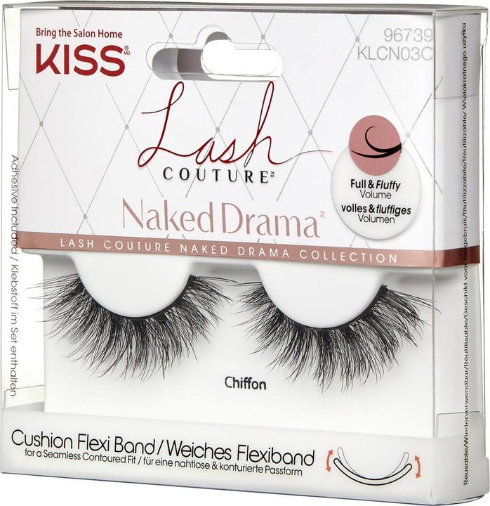 Actual product image KISS False Eyelashes Lash Couture Naked Drama 1 pair - Variant: Chiffon (L) (Artificial eyelashes)
