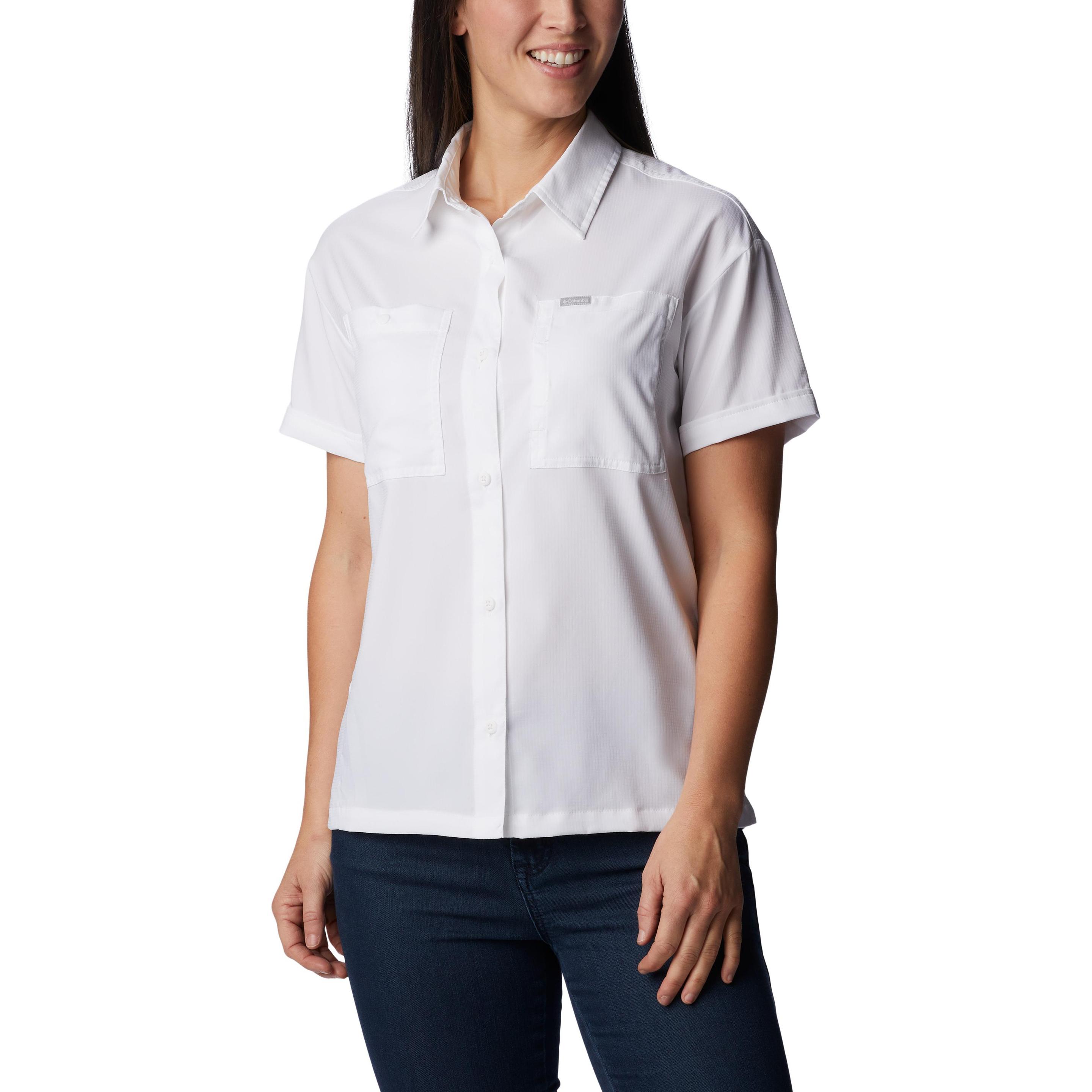 Columbia, Damen, Hemd, Silver Ridge Utility™ SS Shirt, Weiss, (XL)