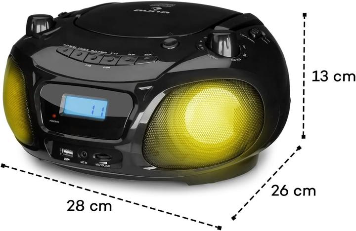 Produktbild Auna Ghettoblaster, Schwarz (FM, Bluetooth)