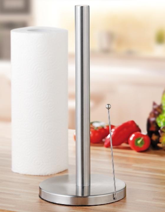 Actual product image Esmeyer Kitchen roll holder Sam Dimensions: 15 x 33 cm (Ø x H) Material: Stainless steel