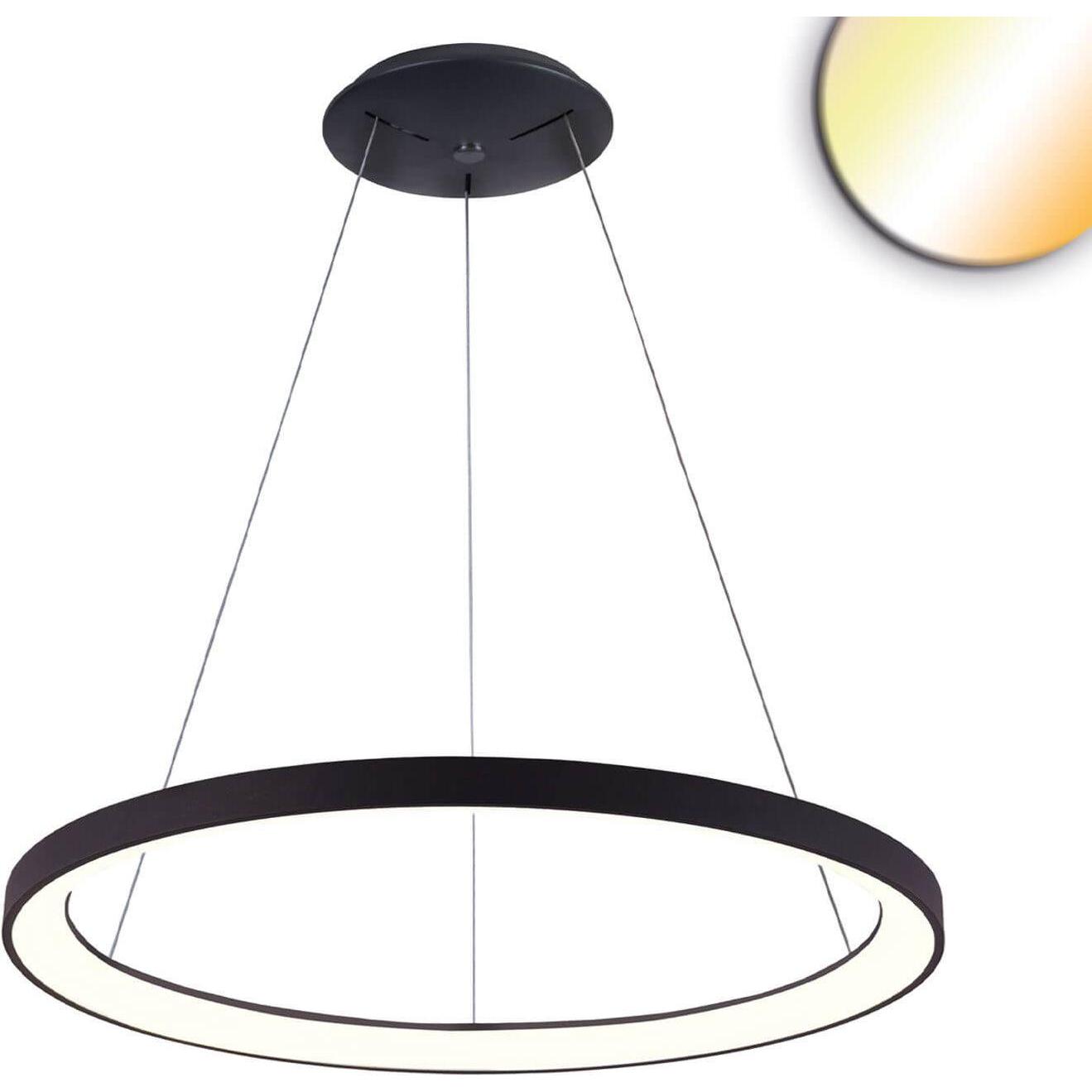 Isoled, Pendelleuchte, LED Hängeleuchte Orbit 580, schwarz, 48W, rund, ColorSwitch 3000/3500/4000K, dimmbar