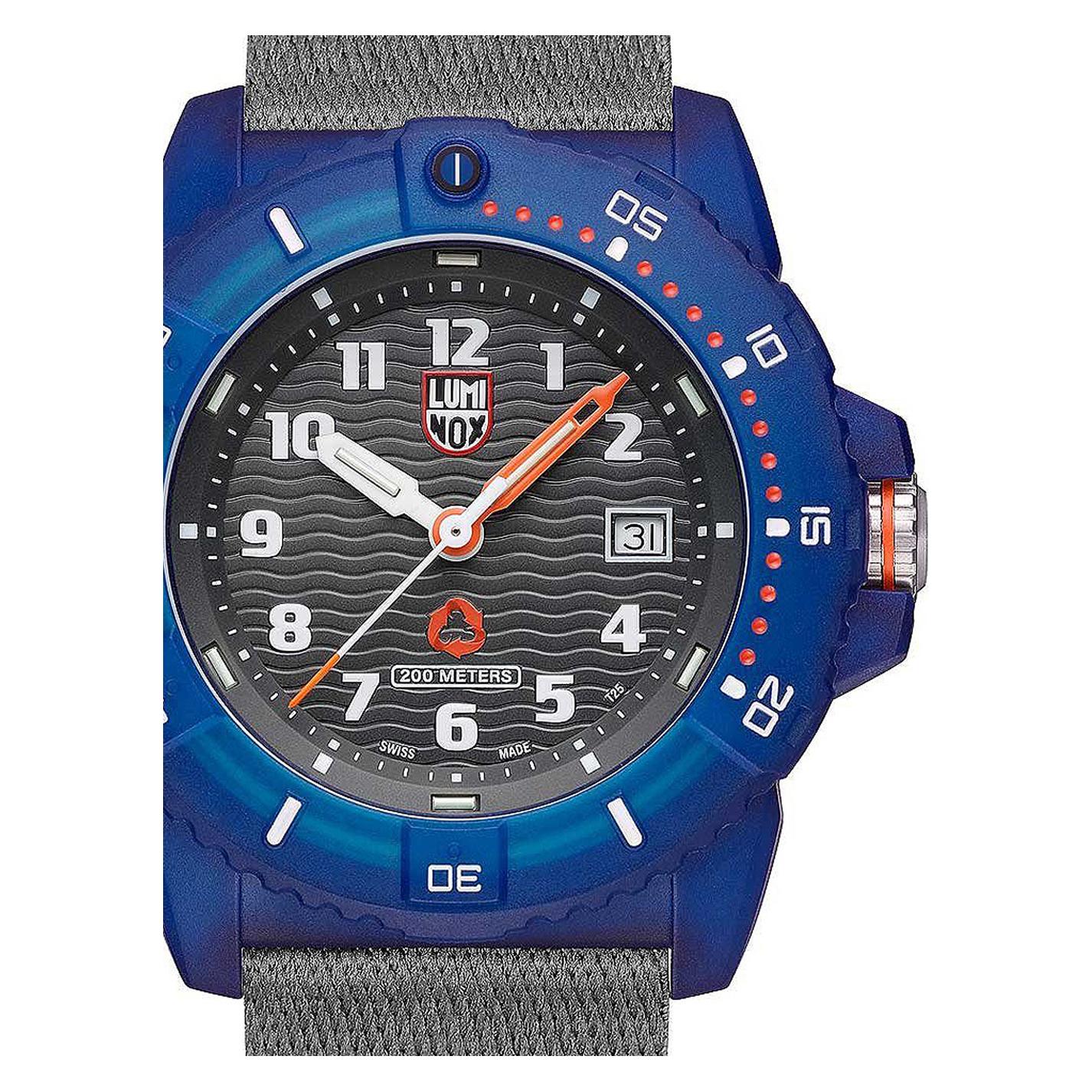 Luminox, Armbanduhr, Eco Series 8900, Blau, Grau, (Analoguhr, 46 mm)