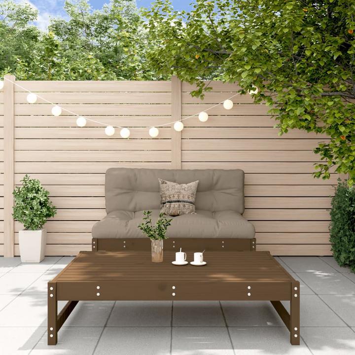 Actual product image VidaXL 2-tlg. Garten-Lounge-Set mit Kissen Honigbraun Massivholz