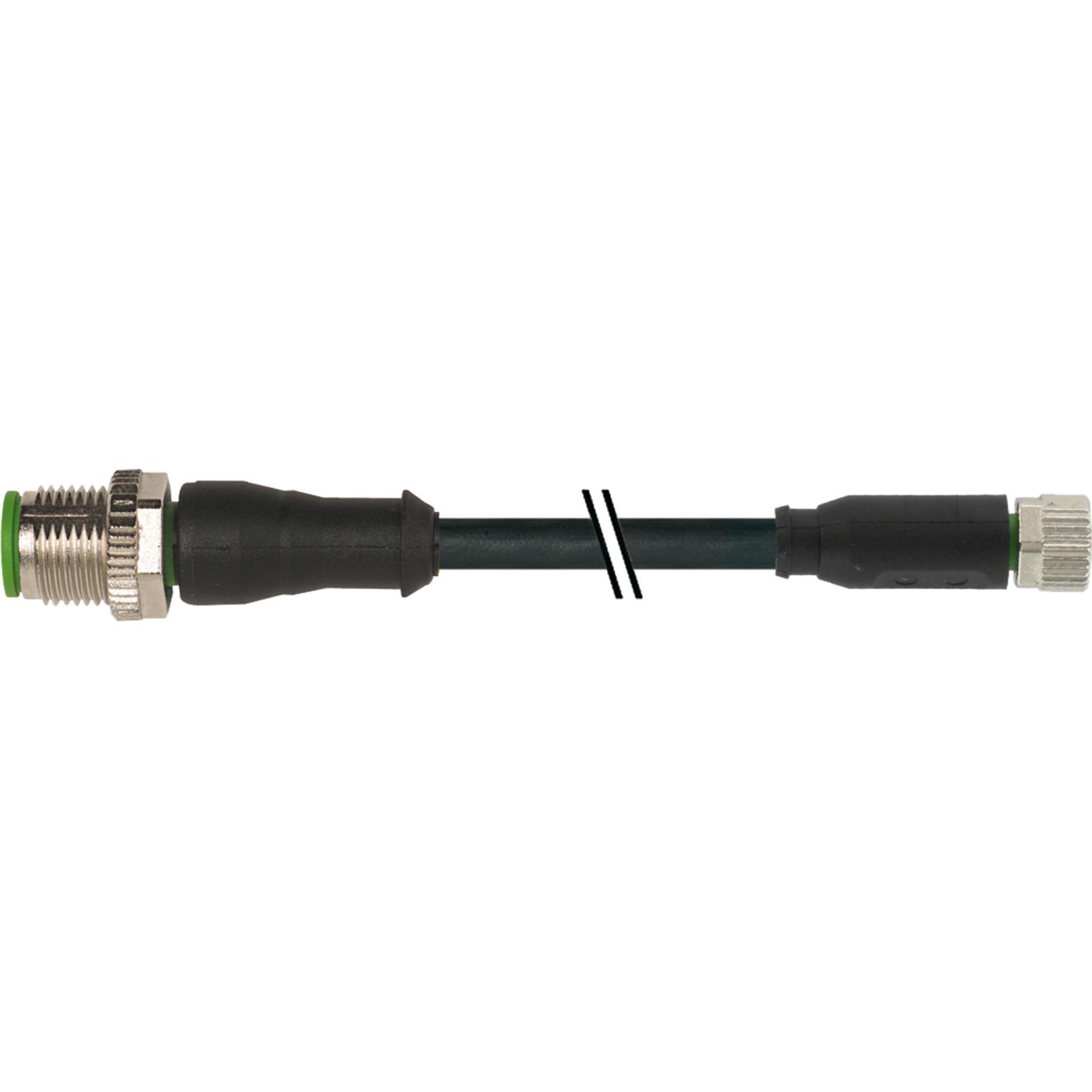 Murr Elektronik Sensor /Aktor Steckverbinder, konfektioniert 5.00 m Polzahl: 4 1 St., Elektronikkabel + Stecker, Schwarz