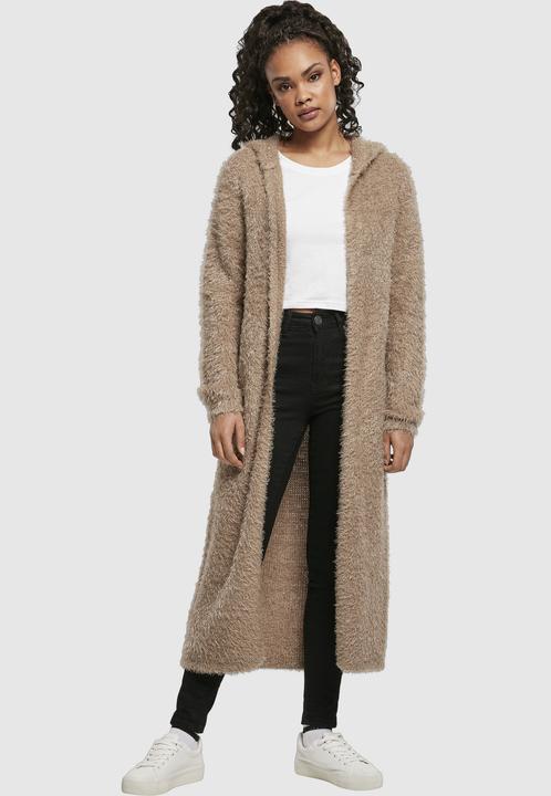 Produktbild Urban Classics Ladies Hooded Feather Cardigan (XXL)