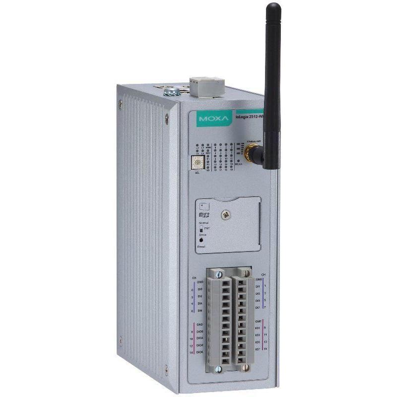 Moxa Smart Remote I/O With Click&Go ioLogik 2512-WL1-JP, Netzwerkadapter