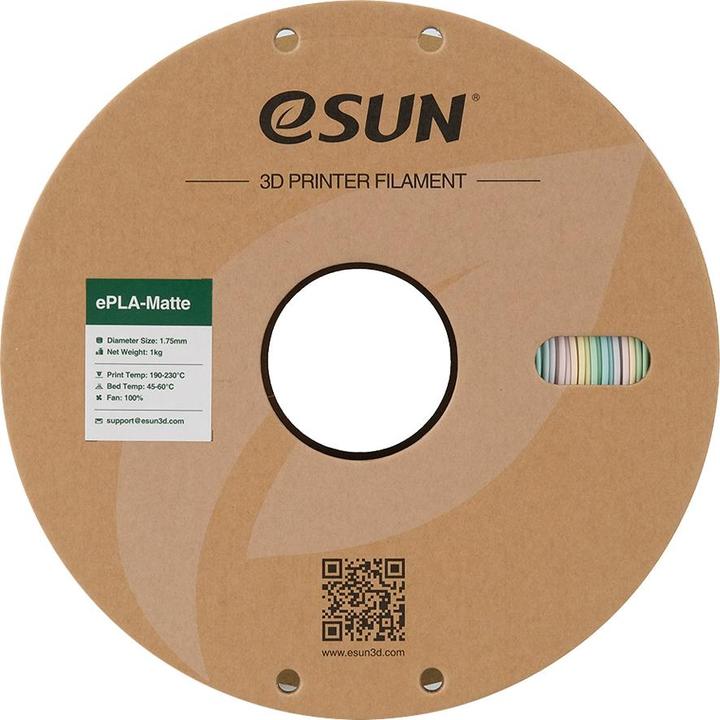 Image du produit eSUN Filament PLA Mat Arc-en-ciel 1.75mm 1000g (PLA, 1.75 mm, 1000 g, Multicolore)