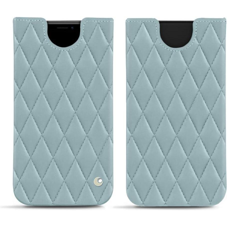 Noreve Lederschutzhülle (Apple iPhone XR), Smartphone Hülle, Blau
