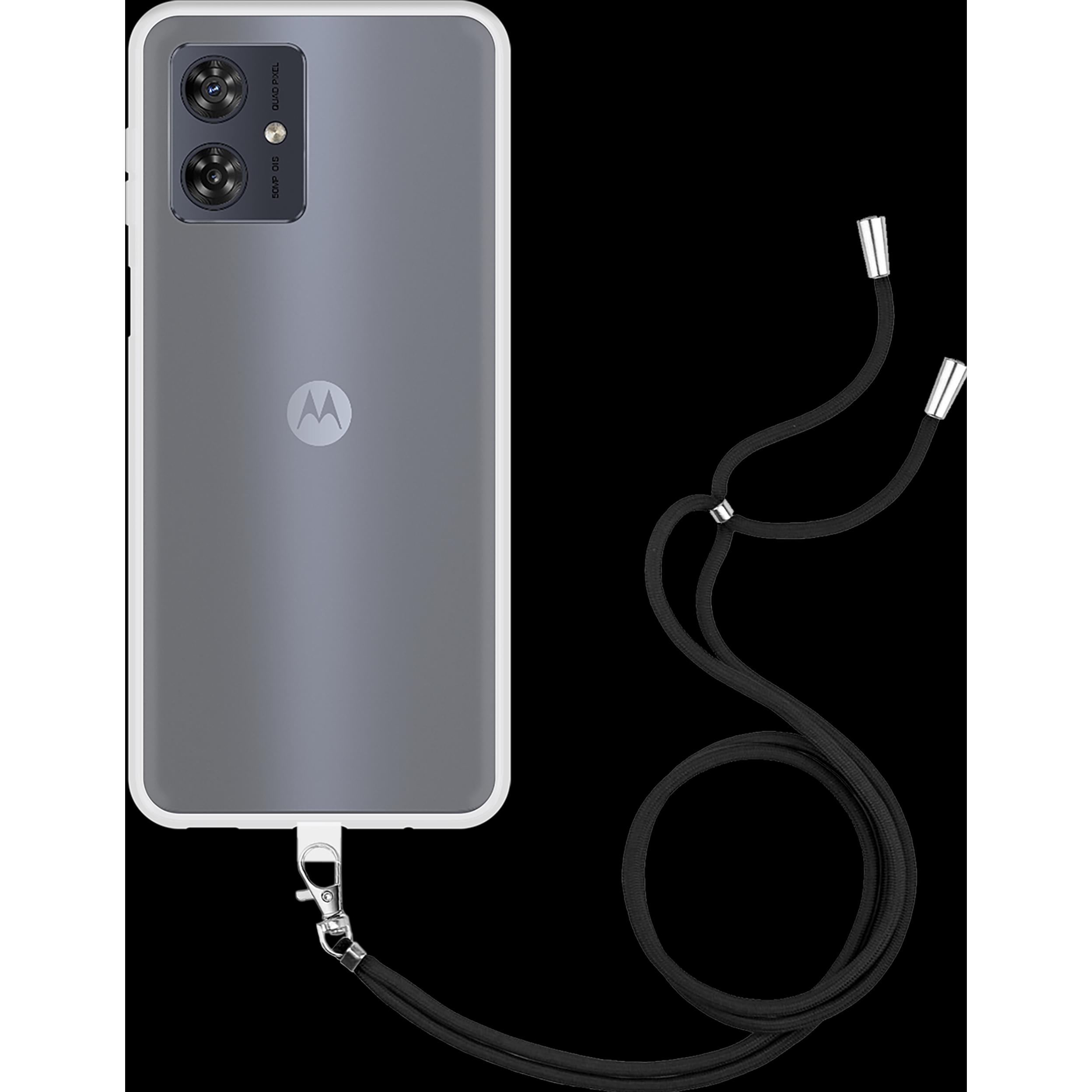 Thumbnail - Cazy Handykette Hülle Kompatibel mit Motorola Moto G54 5G - Silikon Handyhülle mit Band Necklace Hülle -, Handykette, Tr...