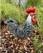 Produktbild IKO Metall Hahn und Henne h=44cm b=26 + 39cm, 2-fach s