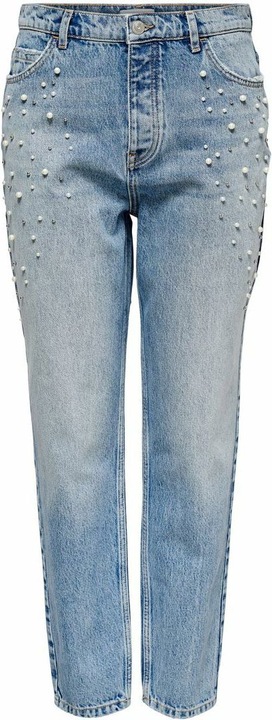 Only ONLJanet Life Reg Beaded Boyfriend Jeans (32)