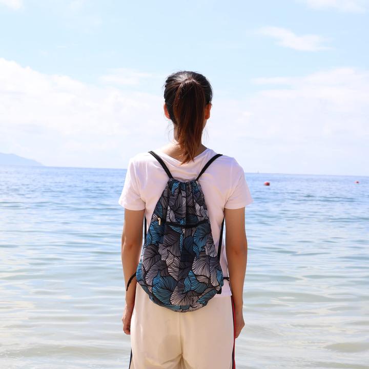 Produktbild Only-Bags.Store Turnbeutel mit Kordelzug, Turnbeutel Rucksack Tasche faltbar