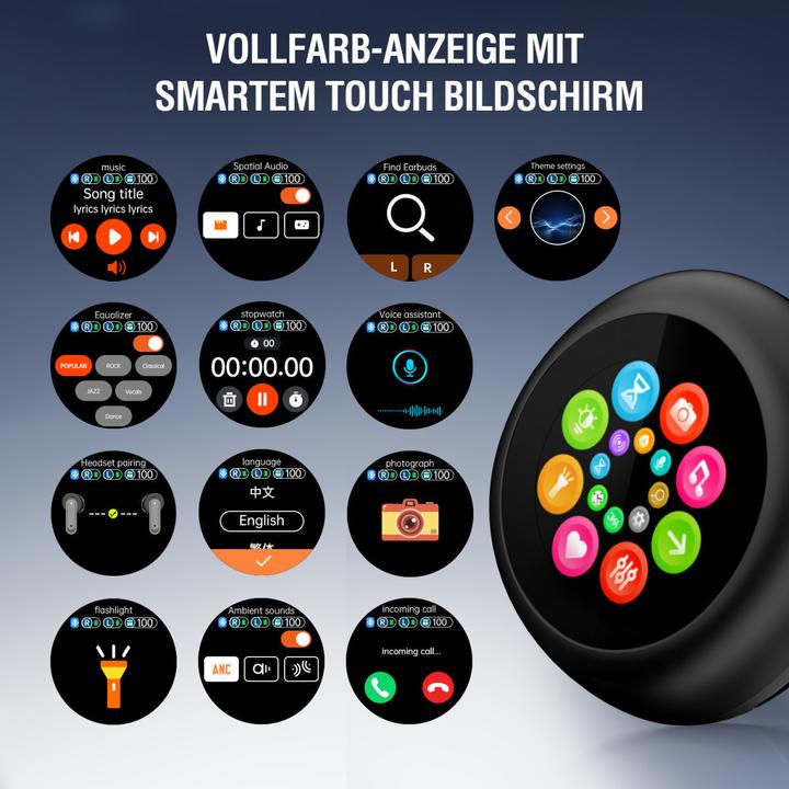 Produktbild 4smarts TWS Bluetooth Kopfhörer (ANC, 5 h, Kabellos)