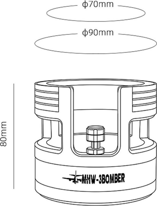 Immagine prodotto MHW 3Bomber Siebträger Halter, Yu Serie