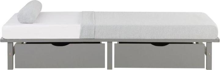 Actual product image Homestyle4u Palettenbett mit Bettkästen & Matratze (90 x 200 cm)