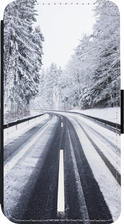 Immagine prodotto PhoneLook Cover Portafoglio Nero Inverno 22 Strada innevata (Apple iPhone 13 mini)