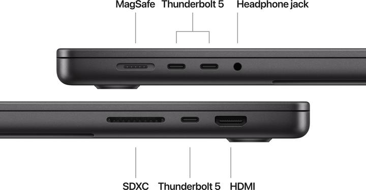 Actual product image Apple MacBook Pro 16 - 2024 (16.20", M4 Max, 128 GB, 1000 GB, DE)