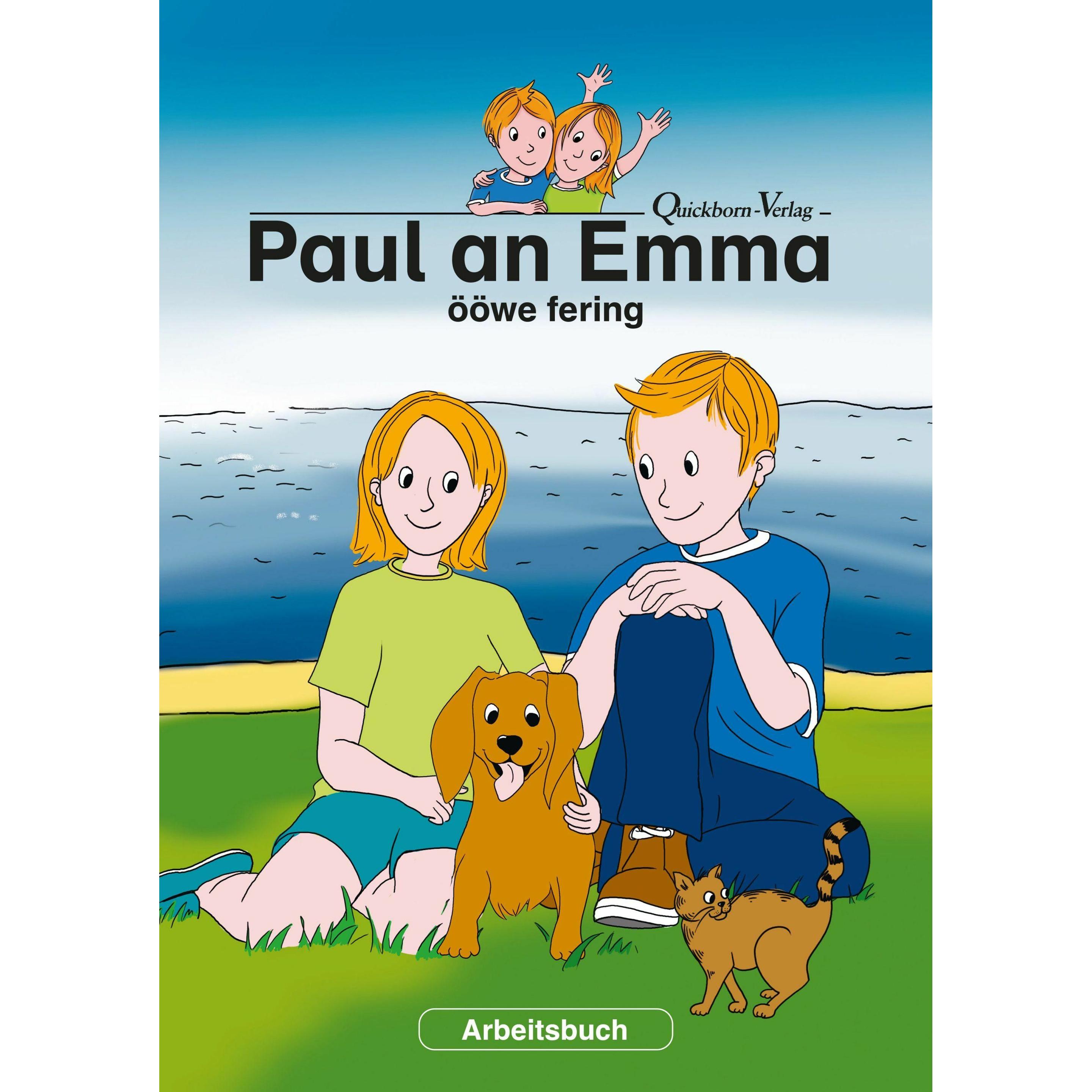 Paul an Emma ööwe fering, Schulbücher von Nordfriisk Instituut, Nicola Ashtarany