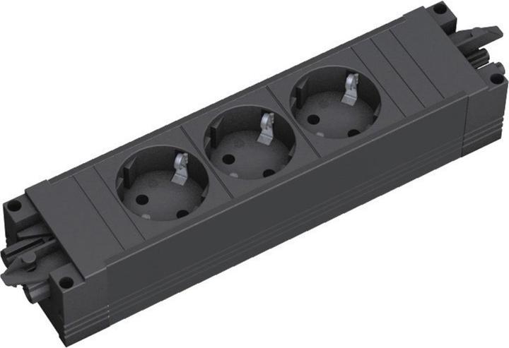 Actual product image Bachmann STEP BASE 3x protective contact (3x, CEE 7/3, Type 11, Type 12, Type 13, Type 15, Type 23, Type 26)