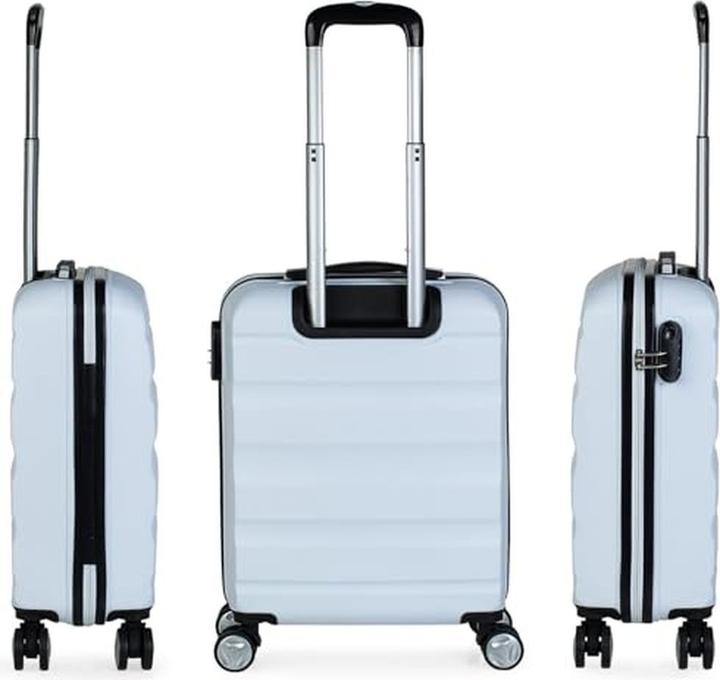 Actual product image Itaca Medium Trolley Suitcase with Lightweight ABS Hard Shell, 4 Wheels, and Number Lock