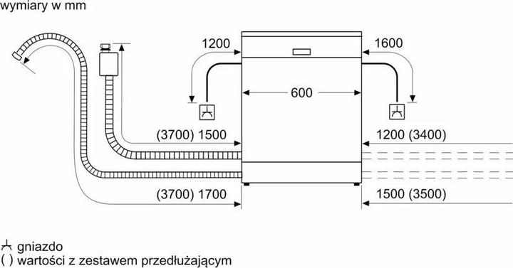Produktbild Bosch Hausgeräte Serie 2, Teilintegrierter Geschirrspüler, 60 cm, Gebürsteter Stahl, SMI2ITS09E