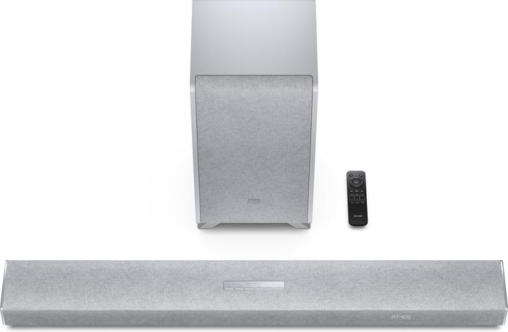 Produktbild Sharp Speakers HT-SBW53121(SL) Q 3.1.2 Dolby Atmos/ DTS:X Soundbar with Wireless Subwoofer, Silver | (182 W, 3.1.2 Kanal)