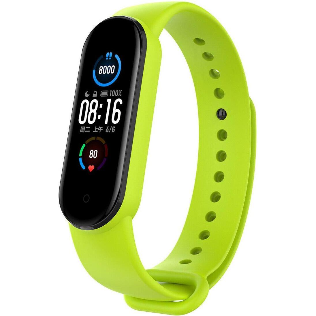 Strap-it Armband (Silikon, Mi Band 6), Uhrenarmband, Grün