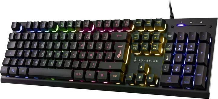 Productafbeelding SureFire Gaming KingPin X2 Wired, USB Gaming Keyboard Illuminated, Multi-Media Keys French (FR, Bedraad)