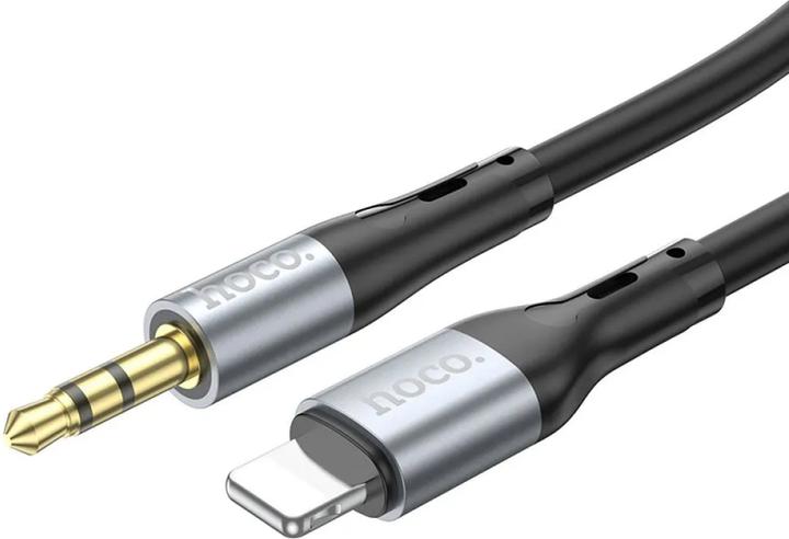 Produktbild Hoco Cable Cable AUX Jack 3,5 mm to Lightning 1 m UPA22 black (1 m, AUX Kabel)