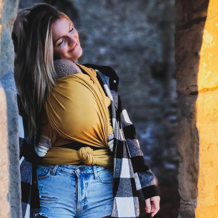 Produktbild Hoppediz Elastisches Babytragetuch Neugeborenen Tragetuch (5.40 m)