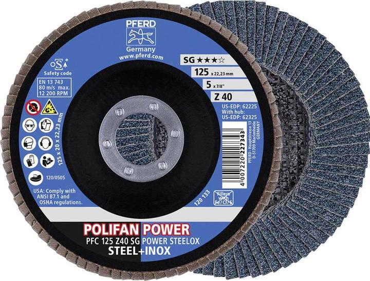 Pferd POLIFAN getande borgring PFC 40 SG POWER STEELOX (40)