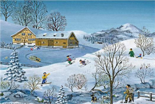 Produktbild UNICEF Weihnachtskartenbox In the Country (8 Stk.)