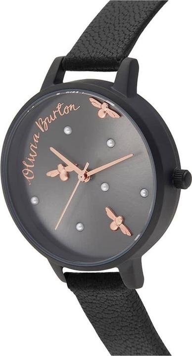 Actual product image Olivia Burton Wrist watch with leather strap (Analogue wristwatch, 34 mm)