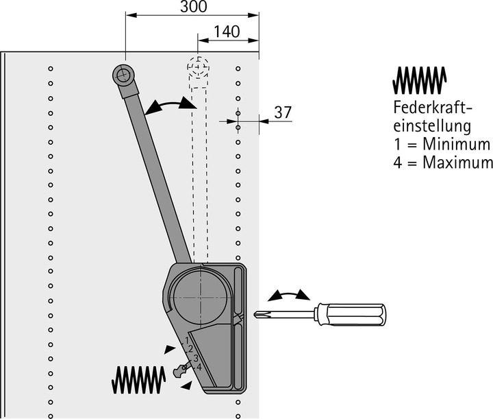 Produktbild Hettich Duo Lift 18 (1 Stk.)