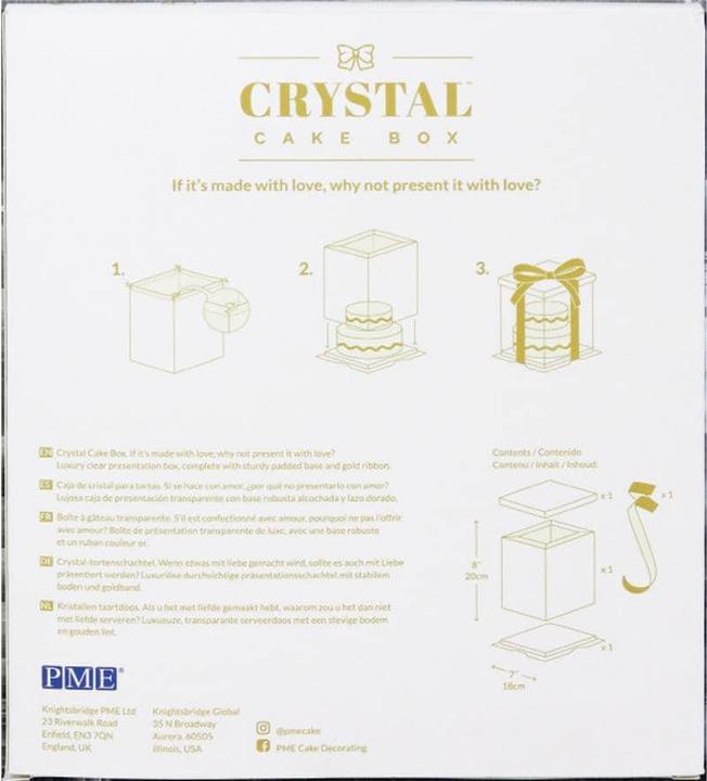 Image du produit PME Coffret à gâteaux transparent
