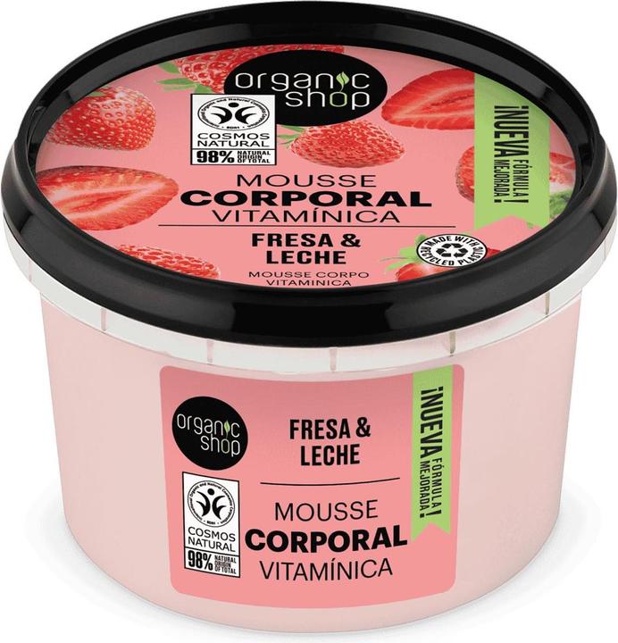 Produktbild Organic Shop Mousse Erdbeer-Körper, 250 ml, Standard, einzigartig (Körpercreme, 250 ml)