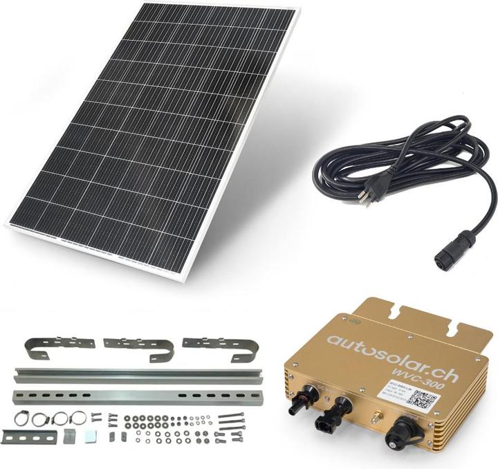 Actual product image Autosolar 335W Solar Power Plant for Balcony - Plug & Play Solar System with APP (335 W)