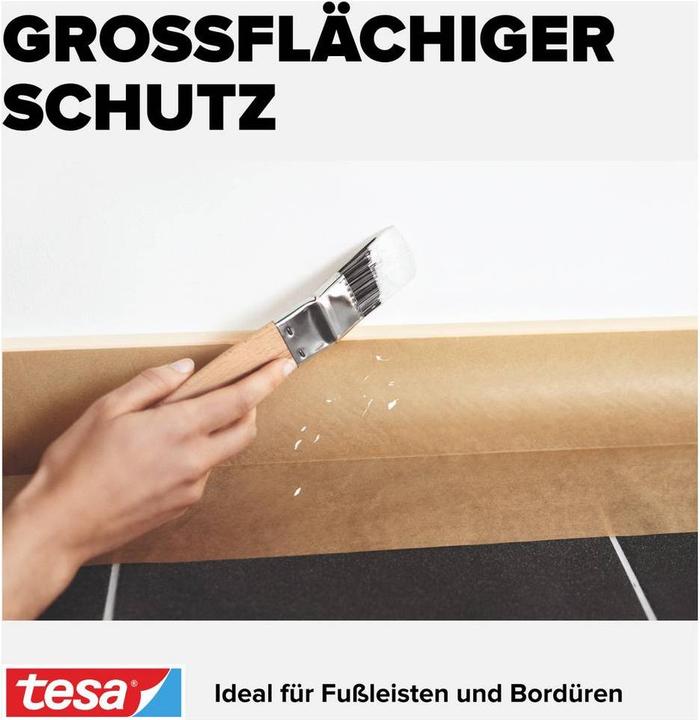Produktbild tesa EASY COVER Malerfolie UNIVERSAL, aus Papier, Refill Nachfüllrolle