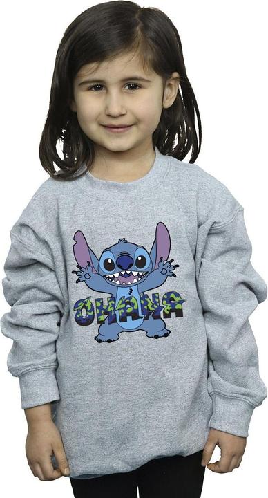 Immagine prodotto Disney Lilo And Stitch Ohana Blue Glitch Felpa Ragazze (104)