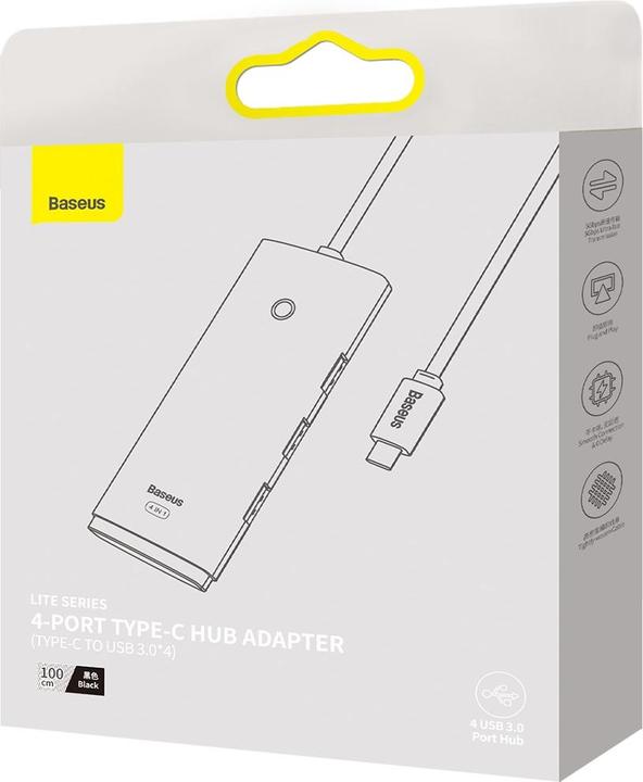 Actual product image Baseus Lite Air Joy (USB-C, 4 Ports)