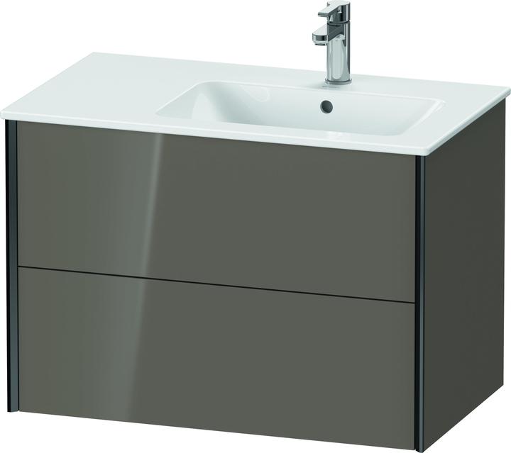 Actual product image Duravit XViu 4159 Vanity unit wall-mounted, 2 drawers, for washbasin Me by Starck 234683 Basin right (81 x 48 x 56 cm)