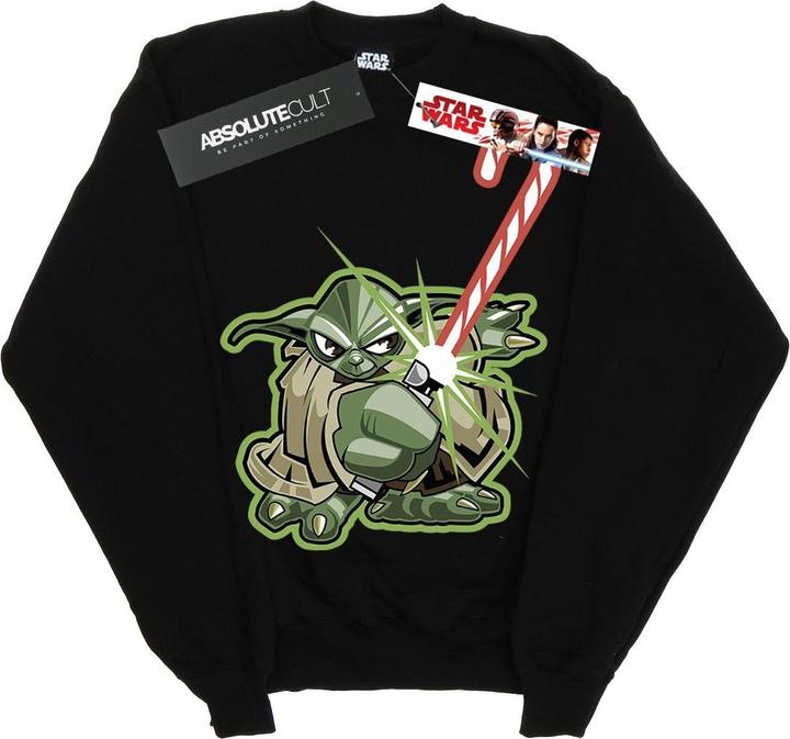 Produktbild Star Wars Yoda Christmas Candy Cane Sweatshirt (3XL)