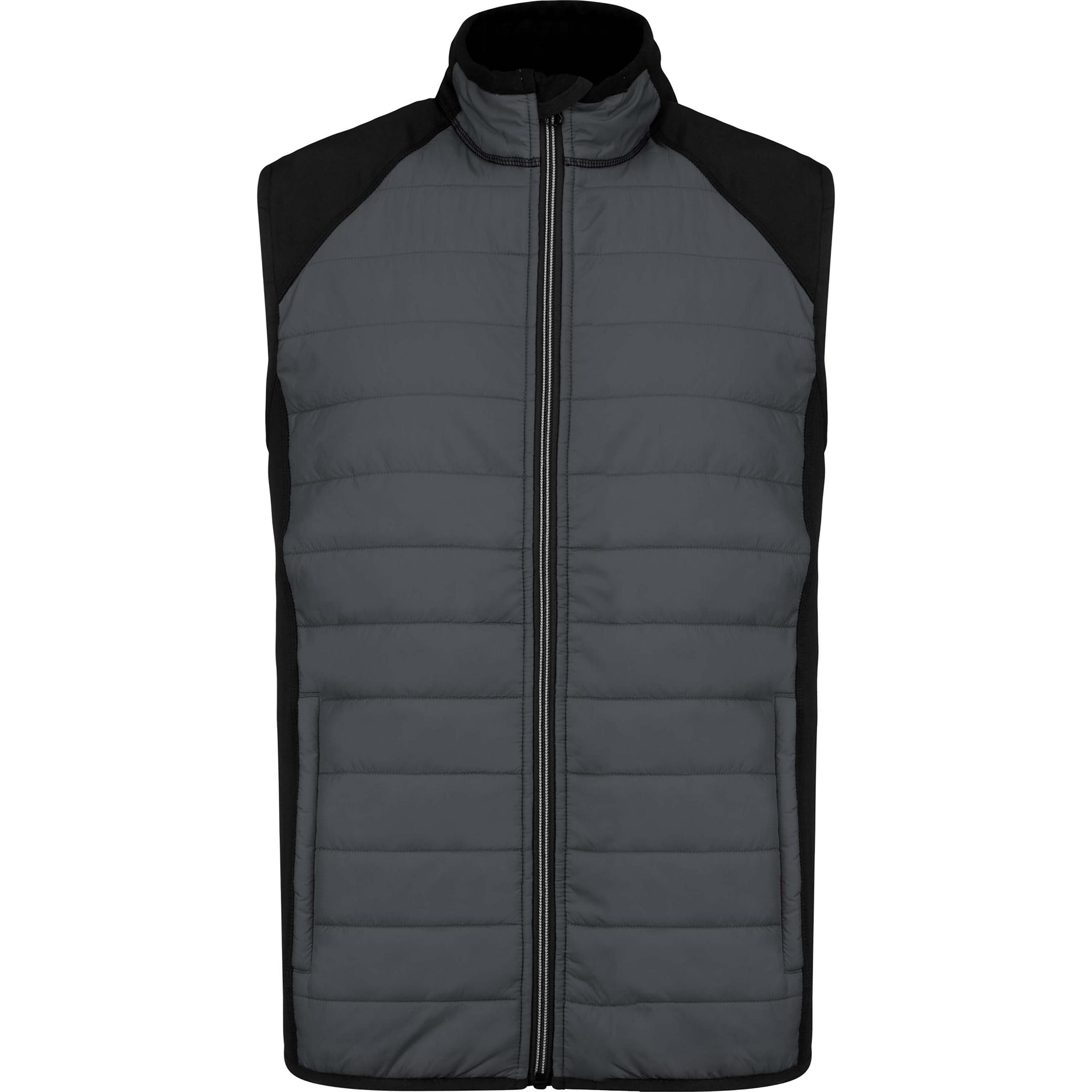 Proact, Jacke, Sport Bi-Matière Sans Manches (XXL), Grau, XXL