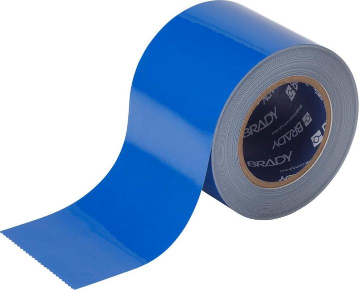 Actual product image Brady B-514, ToughStripe, floor marking tapes, polyester, blue, 101.6mm x 30m (101.60 mm)