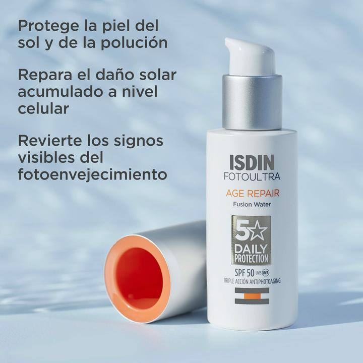 Actual product image Isdin PhotoUltra Age Repair (Sun cream face, SPF 50, 50 ml, 80 g)