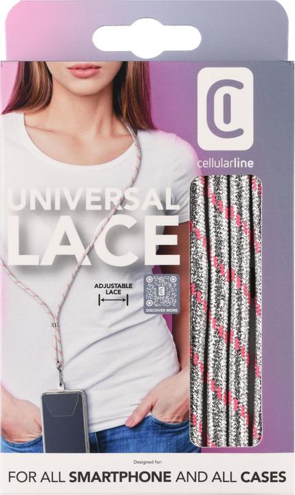 Produktbild Cellularline Universal Necklace Strap Lace Silver