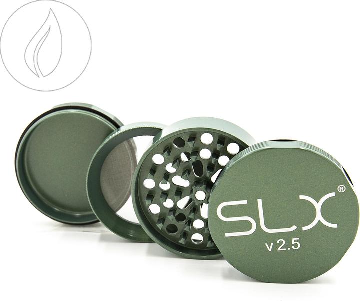 Actual product image SLX Grinder V2.5 Leaf Green 62mm