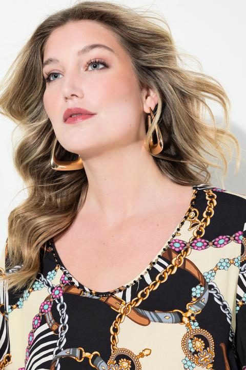 Actual product image Miamoda A-line tunic with leopard print (42)